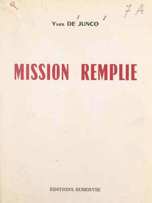 cover image of Mission remplie